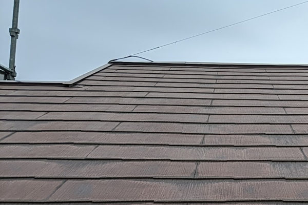 栃木県真岡市　屋根塗装　スレート一部差し替え　ファインパーフェクトトップ