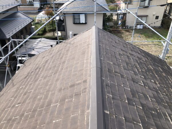 栃木県宇都宮市　屋根塗装前に行う　アンテナ撤去作業