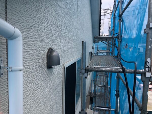 栃木県宇都宮市  Ｓ様邸　外壁塗装に必要な足場の設置と飛散防止ネット