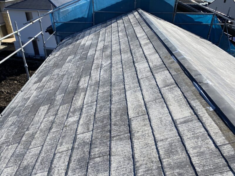 栃木県宇都宮市　屋根塗装工事　遮熱塗装　スーパーシャネツサーモ