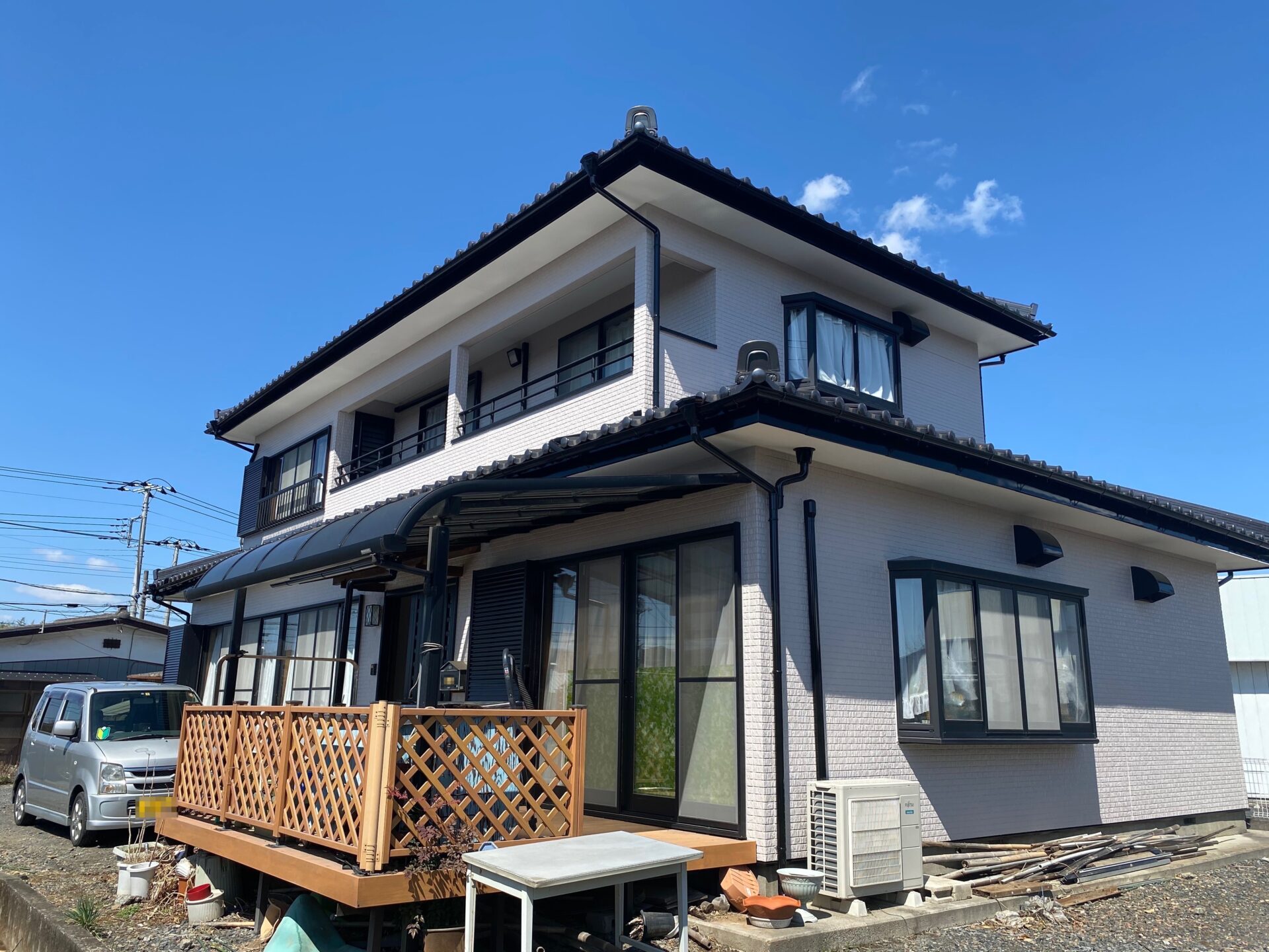 栃木県水戸市　外壁塗装工事　建物を長期的に維持するためには全体のメンテナンスが大事！