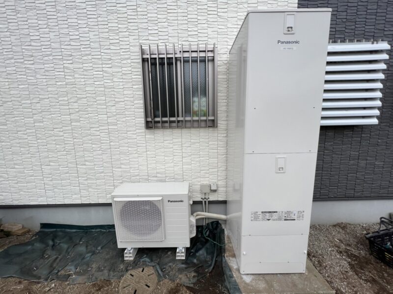 栃木県鹿沼市【外壁塗装工事】給湯器交換　エコキュート設置